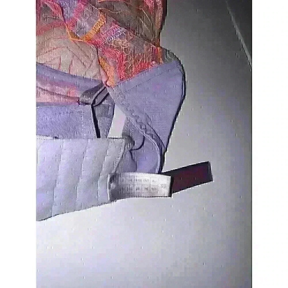 NWT Savage X Fenty Lavender Stars Lace Sheer Underwire Bra Size 32DD - Picture 3 of 3